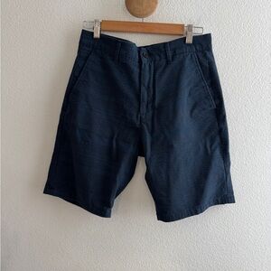NN07 Navy Textured Shorts